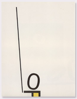 Ermanno Leinardi 1975 - nero + giallo - serigrafia